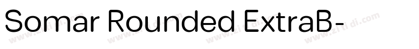 Somar Rounded ExtraB字体转换